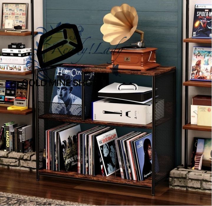 大きなビンテージレコードプレーヤーテーブル