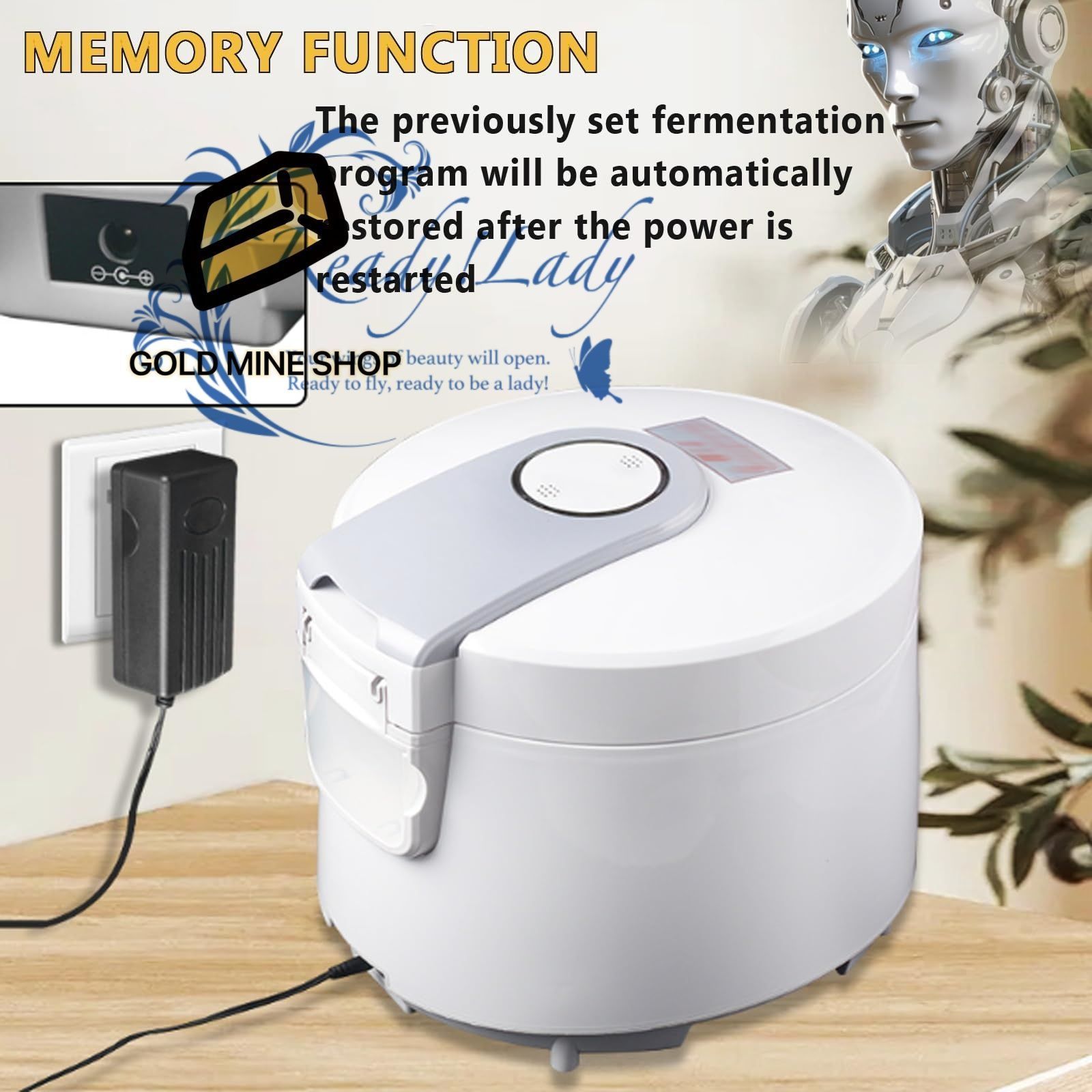 5L黒ニンニク発酵器電気ニンニクスマート発酵機自動ZymolossZymosisポット納豆ヨーグルトメーカー