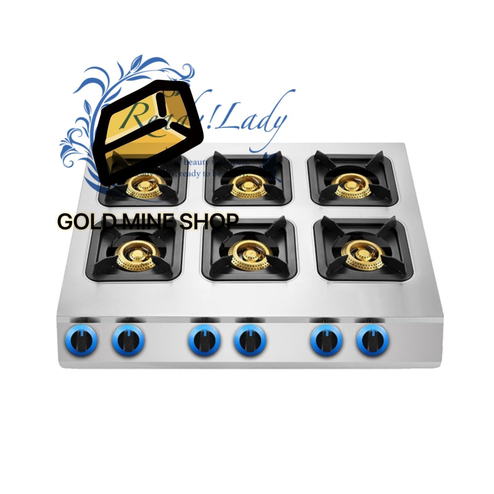 新登場家庭用 業務用土鍋天然ガスストーブ 6バーナー多穴マルチフレームアウト天然液化ストーブ 業務用低圧高火力土鍋バーナー天然家庭用液化お手入れ簡単 液化ガス 四角い6つの穴