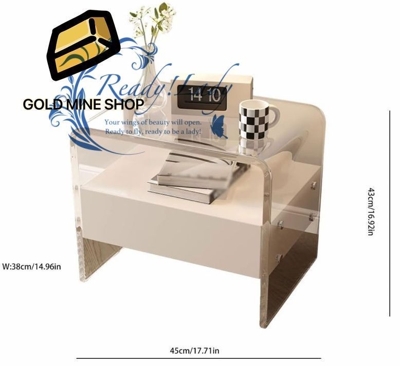 メサス デ ノーチェ パラ ドルミトリオ モダンでクリエイティブな透明アクリルベッドサイドテーブル寝室シンプルな収納キャビネットベッドサイドテーブル収納キャビネット 引き出し付きベッドサイドテーブル|ナイトスタンド