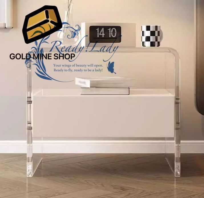 メサス デ ノーチェ パラ ドルミトリオ モダンでクリエイティブな透明アクリルベッドサイドテーブル寝室シンプルな収納キャビネットベッドサイドテーブル収納キャビネット 引き出し付きベッドサイドテーブル|ナイトスタンド NEXPOTALLINN_EU