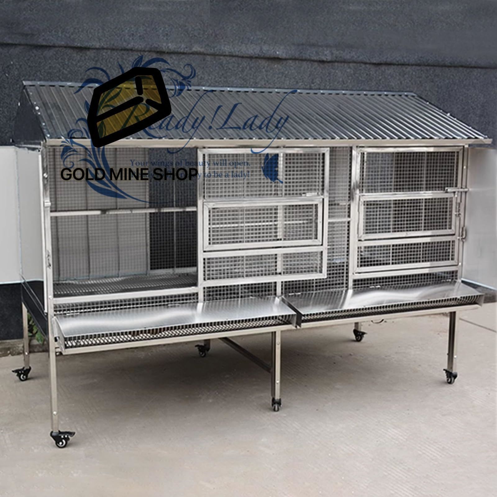 小動物家禽用の噛みつき防止モルモットケージ 100