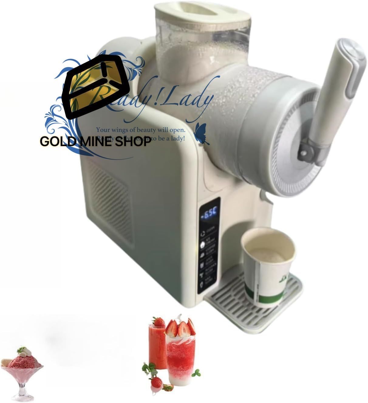 スラッシュマシン アイスクリームメーカー フローズンドリンクメーカー 全自動洗浄 15分間の雪融解機 6つのプリセットプログラム 業務用 家庭用 低騒音 喫茶店 氷不要のフローズンカクテル ラッペ