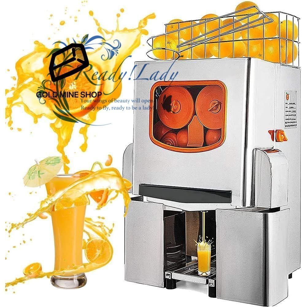 業務用オレンジジューサーマシン 120W自動レモンプレスマシン 20個 分 オレンジ直径 40 90Mm ショップバーレストラン用
