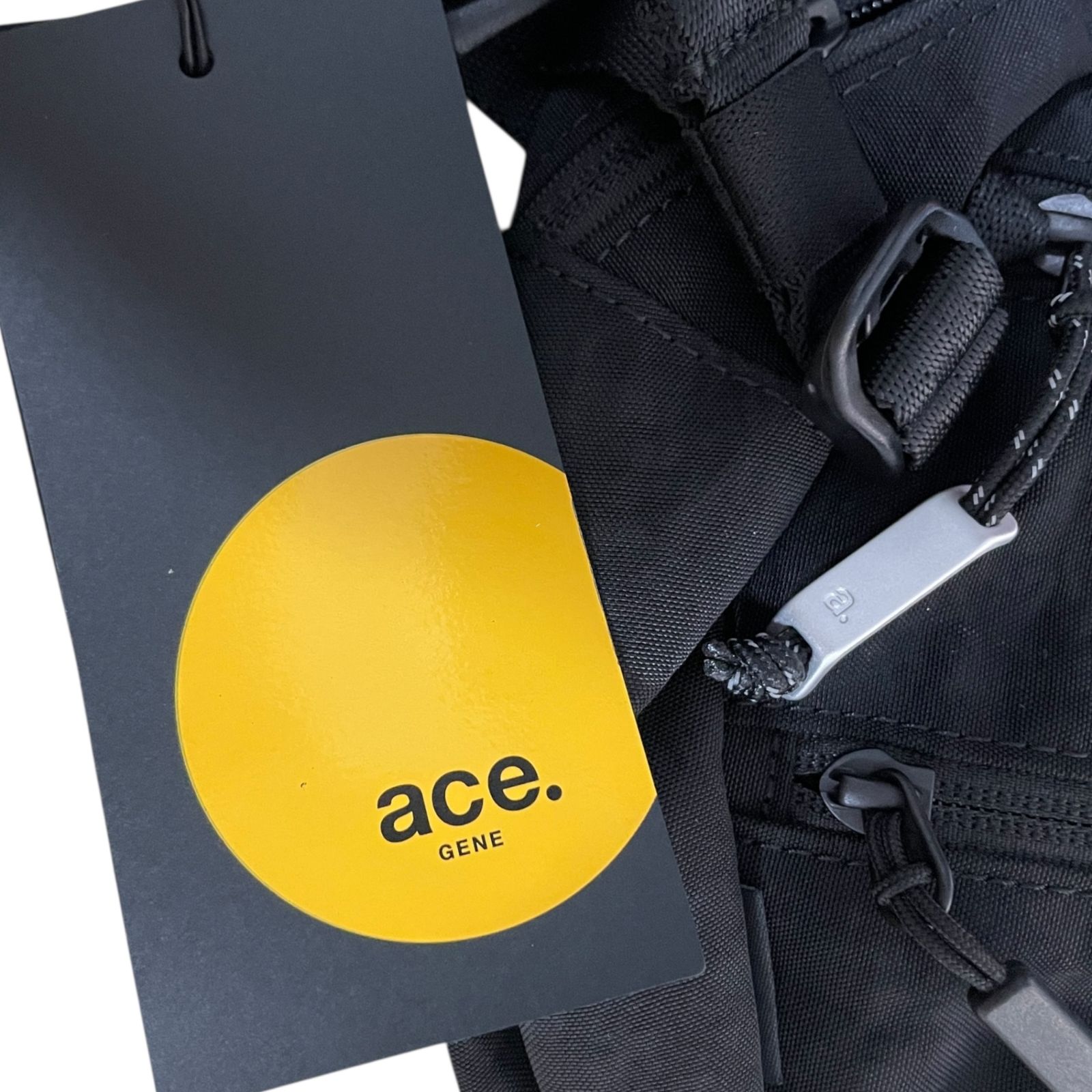 ◆未使用品◆ ace. エース ファルテライト ウエストバッグ ボディバッグ 撥水 178920001 ブラック タグ付 メンズ V100311NR ◇未使用品◇ ace. エース ファルテライト ウエストバッグ ボディ