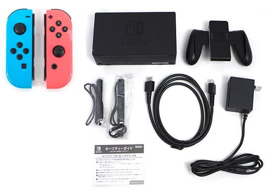  bn 16 任天堂 Nintendo Switch バッテリー拡張モデル HAD S KABAH ネオンブルー ネオンレッド スティックゴムなし 外箱いたみ 元箱あり 本体(Nintendo Switch) Nintendo Switch