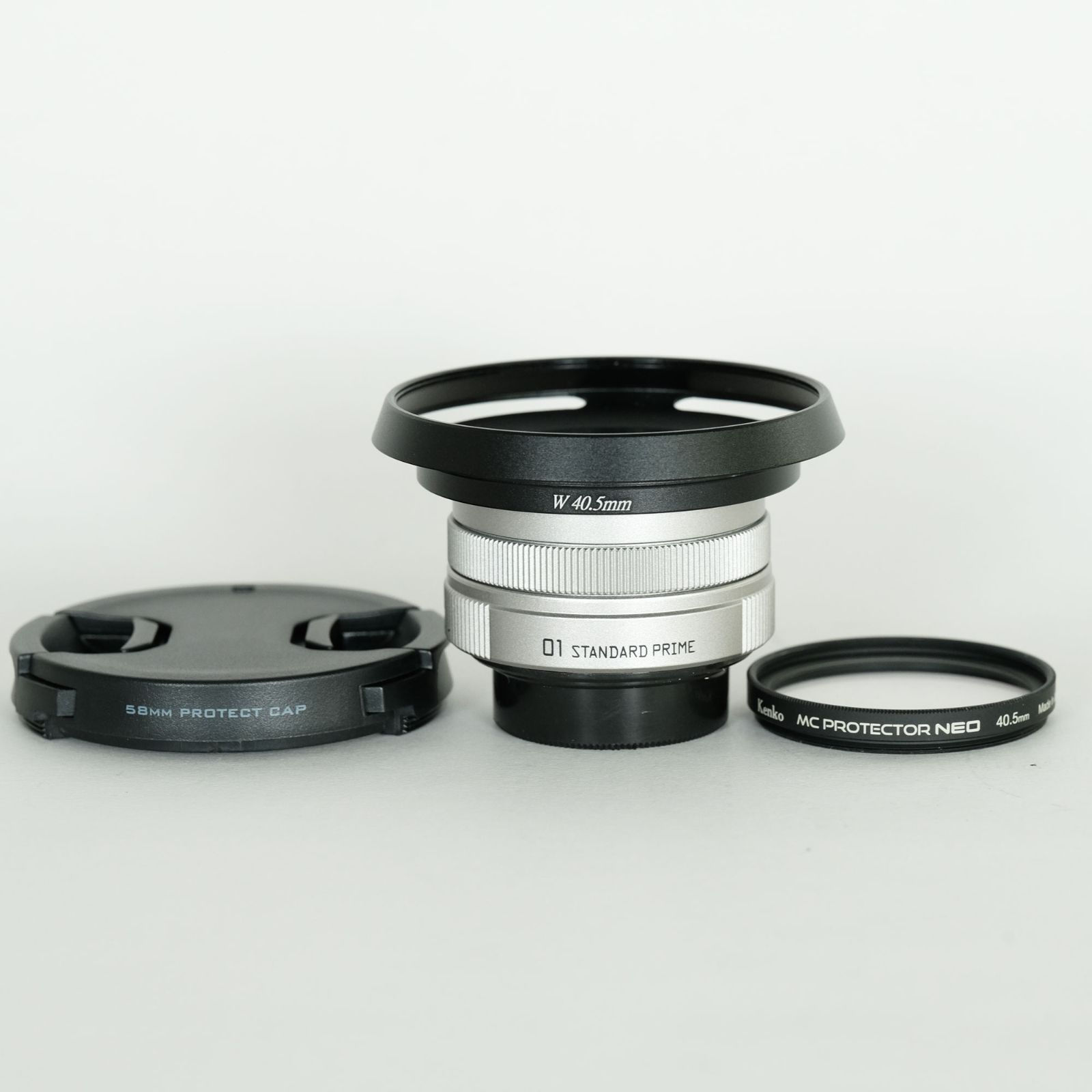 メタルフード フィルター付 PENTAX 01 STANDARD PRIME シルバー