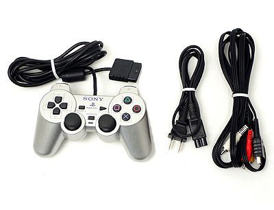 bn 15 SONY プレイステーション2 シルバー SCPH-90000SS ゴム足なし