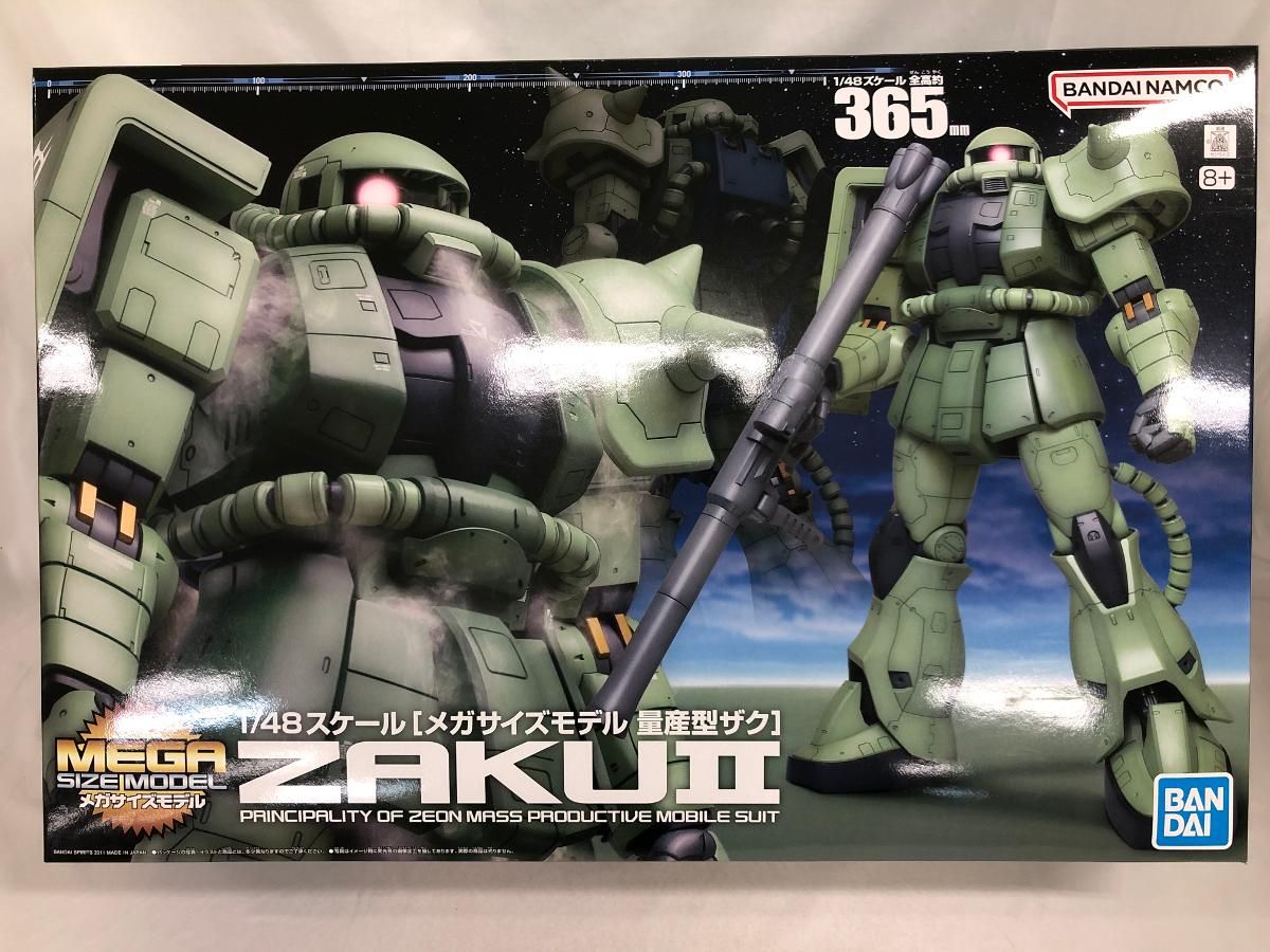 メガサイズモデル 1 48 MS-06F 量産型ザク 機動戦士ガンダム 同梱不可