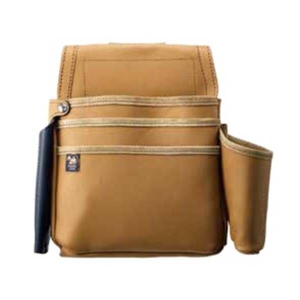 7営業日以内発送 ふくろ倶楽部 SZ8353CM 朱雀 剛-GOU 五型三段釘袋 キャメル のみ差し 墨つぼホルダー付き 沖縄離島販売不可