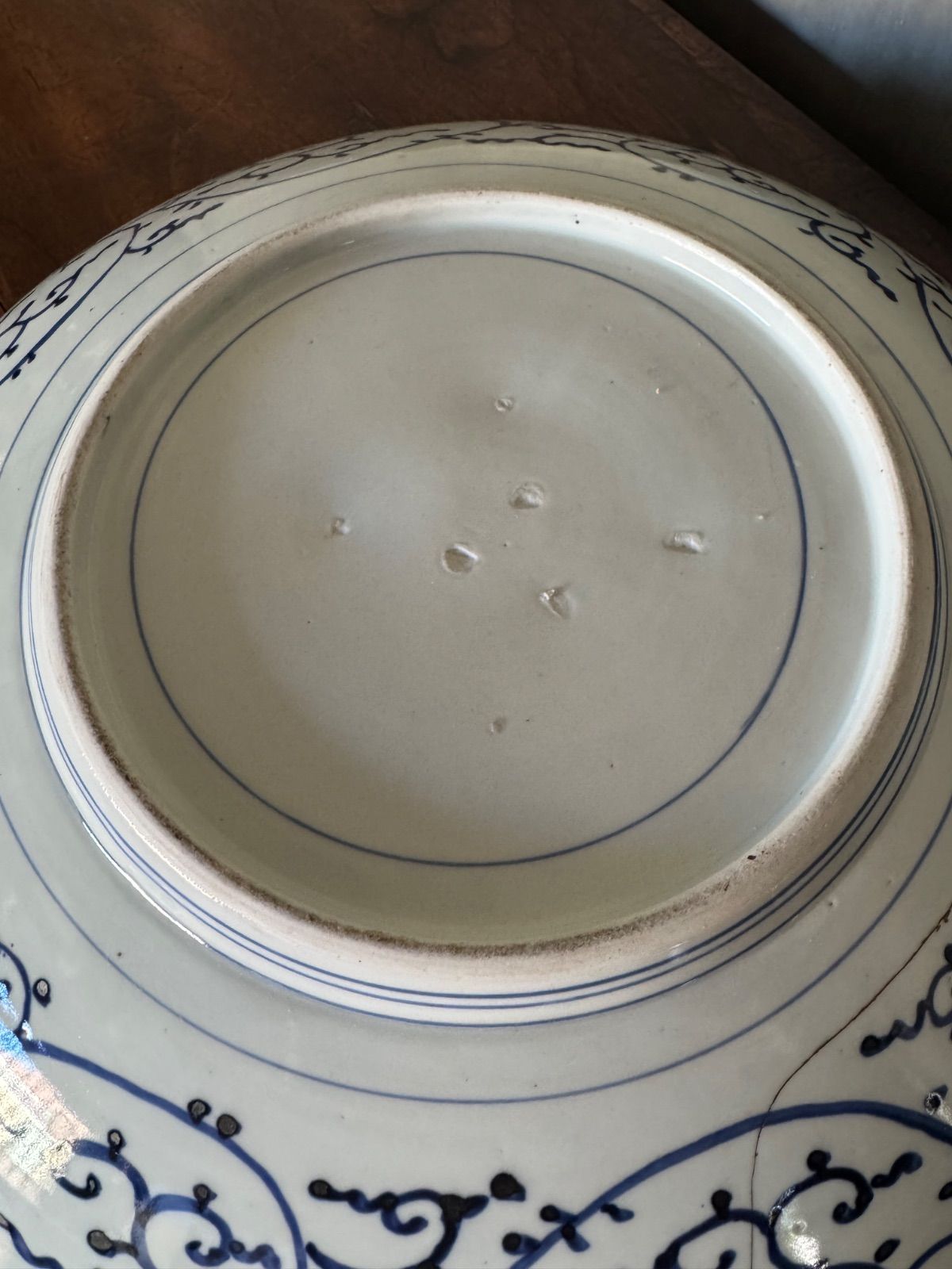 染付微塵唐草文