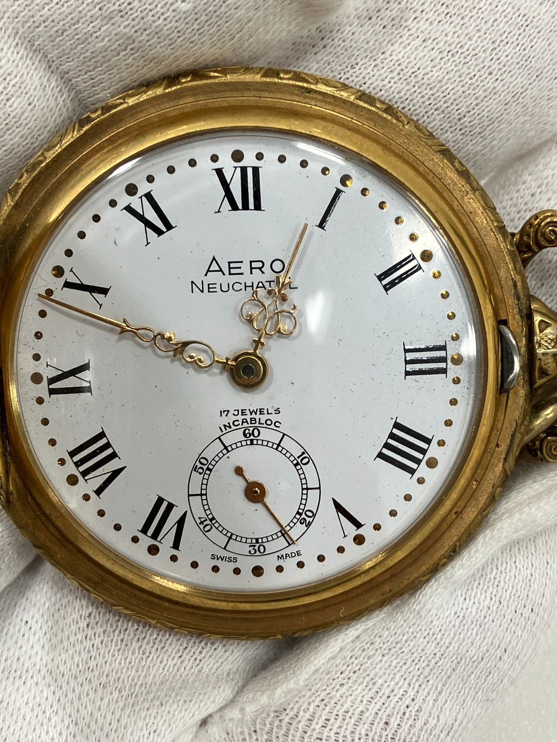 KD 002 AERO 手巻き 懐中時計 17石 ヴィンテージ ２点セット売り