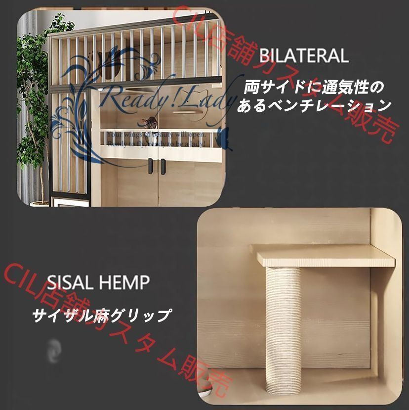 大型 猫ケージ 猫の別荘 キャットケージ 猫 ケージ 猫のアパート 木製 猫ハウス キャットハウス ペットハウス 飼育ケージ 猫キャビネッ WWW_GEBZETESISAT_COM_TR