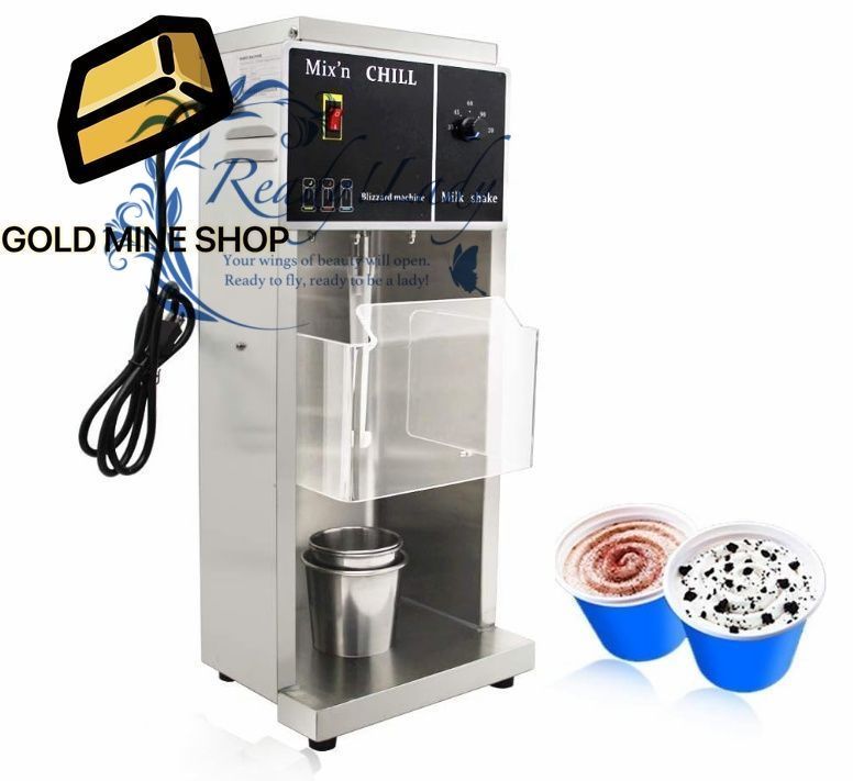 混合アイスクリームマシン ソフトクリームメーカー 電動シェイク メーカー Mix Ice Cream Maker 反転カップと振りかからない ビジネス|業務用 レストラン|飲食店|カフェ110V