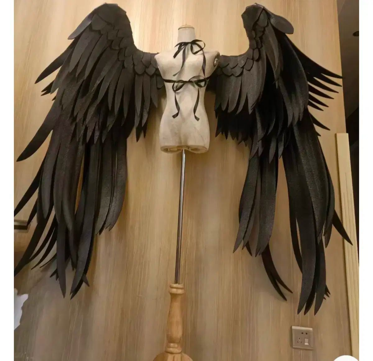 ブラック天使フリルコスプレ小物