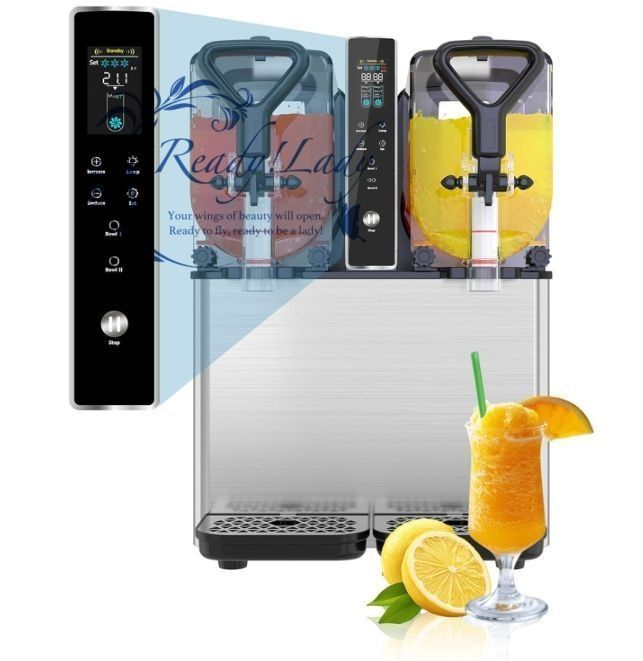 フローズンマシン 3Lx2タンク 急速冷凍 100V スラッシュマシン 3つのプリセット設定 LCDタッチパネル 簡単操作 自動洗浄 低ノイズ アイススラッシュマシン フローズンドリンク|スムージー|カクテル
