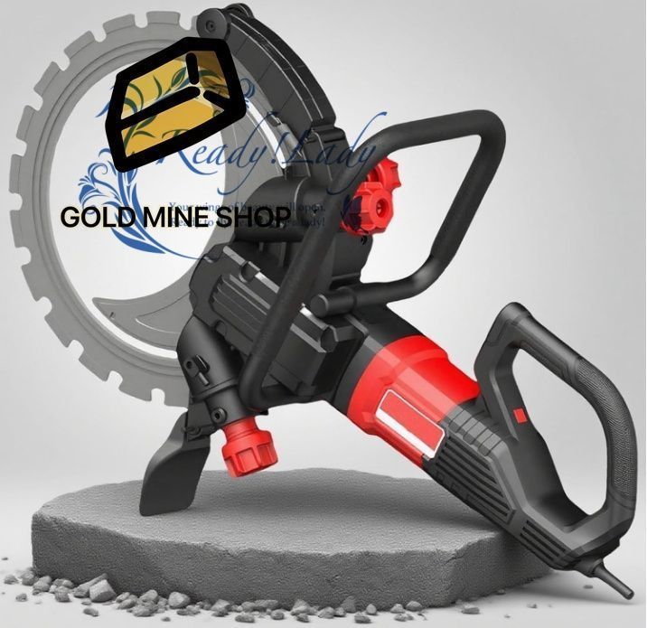 電動コンクリートソー 16インチアップグレードハンドヘルドコンクリートリングカッティングソー 給水式ダスト抑制機能付き 8900W高出力 切断深さ11.81インチ 石材 鉄筋 レンガ用