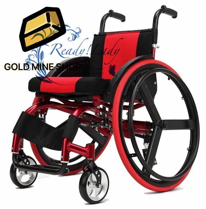 スポーツ車椅子 スポーツ成人用自走式軽量折りたたみアルミ合金衝撃吸収車椅子