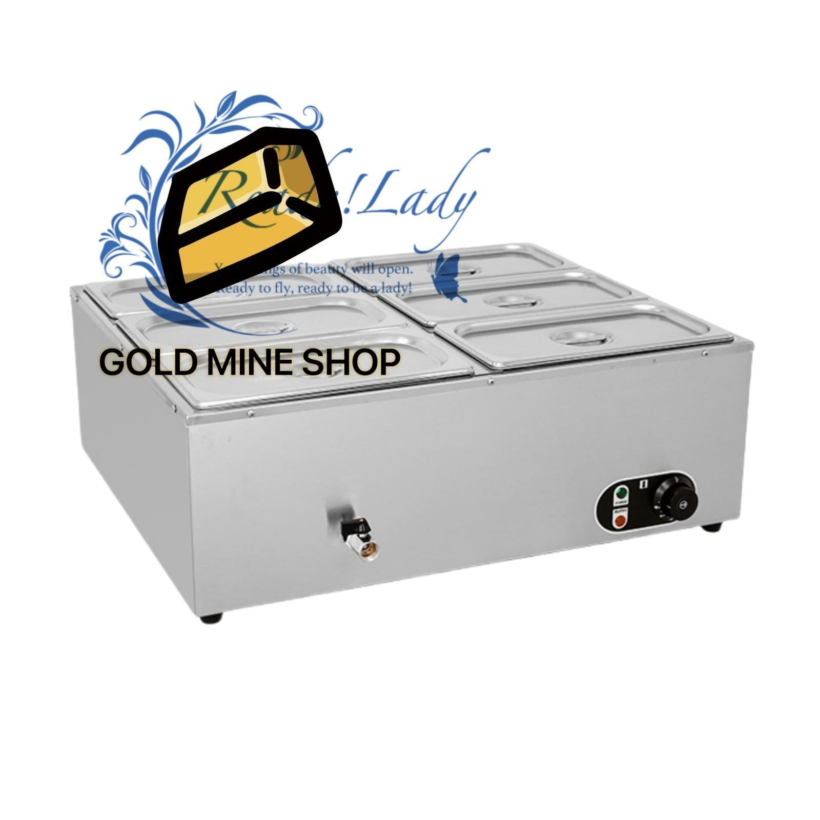 フードウォーマー 業務用 電気式 フードウォーマー 湯煎式保温器 ビュッフェベインマリー 1500W温度制御 30-110℃恒温調節 ケータリングおよびレストラン用