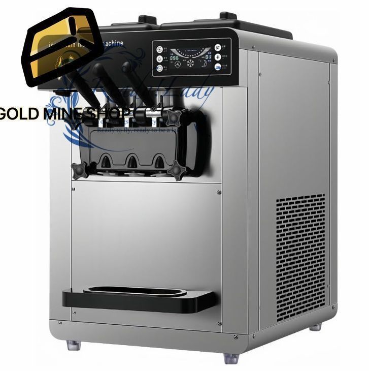 業務用アイスクリームマシン ステンレス製アイスクリームマシン アイスクリーム製造LEDディスプレイ12 L容量自動洗浄ワンボタン操作1500 Wソフトクリームマシン レストランデザートショップ ブラック