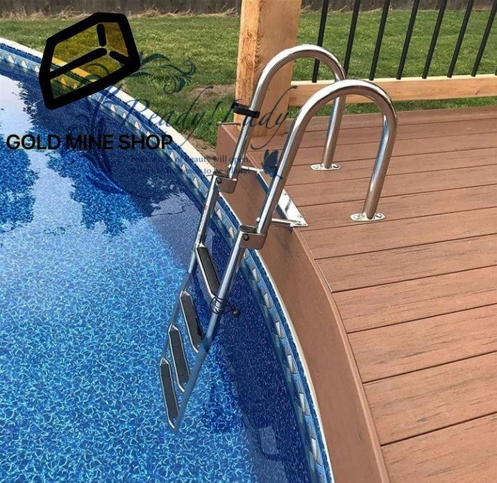 ボートラダー ボート用 梯子 望遠鏡の海洋の低下のボートの梯子に 船内手すり付き伸縮式4ステップボートラダー 搭乗ボートプールラダー 滑り止めステップ ステンレス鋼 スイムプールラダー
