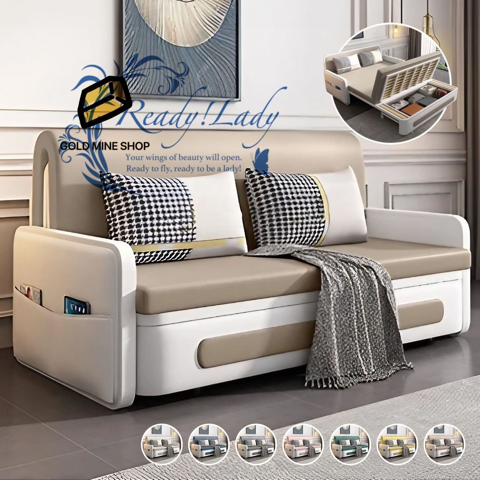 ソファー 2WAYソファ ソファーベッド bed 座椅子 ソファーベッド 折りたたみ 収納付き 折りたたみソファーベッド 幅182cm