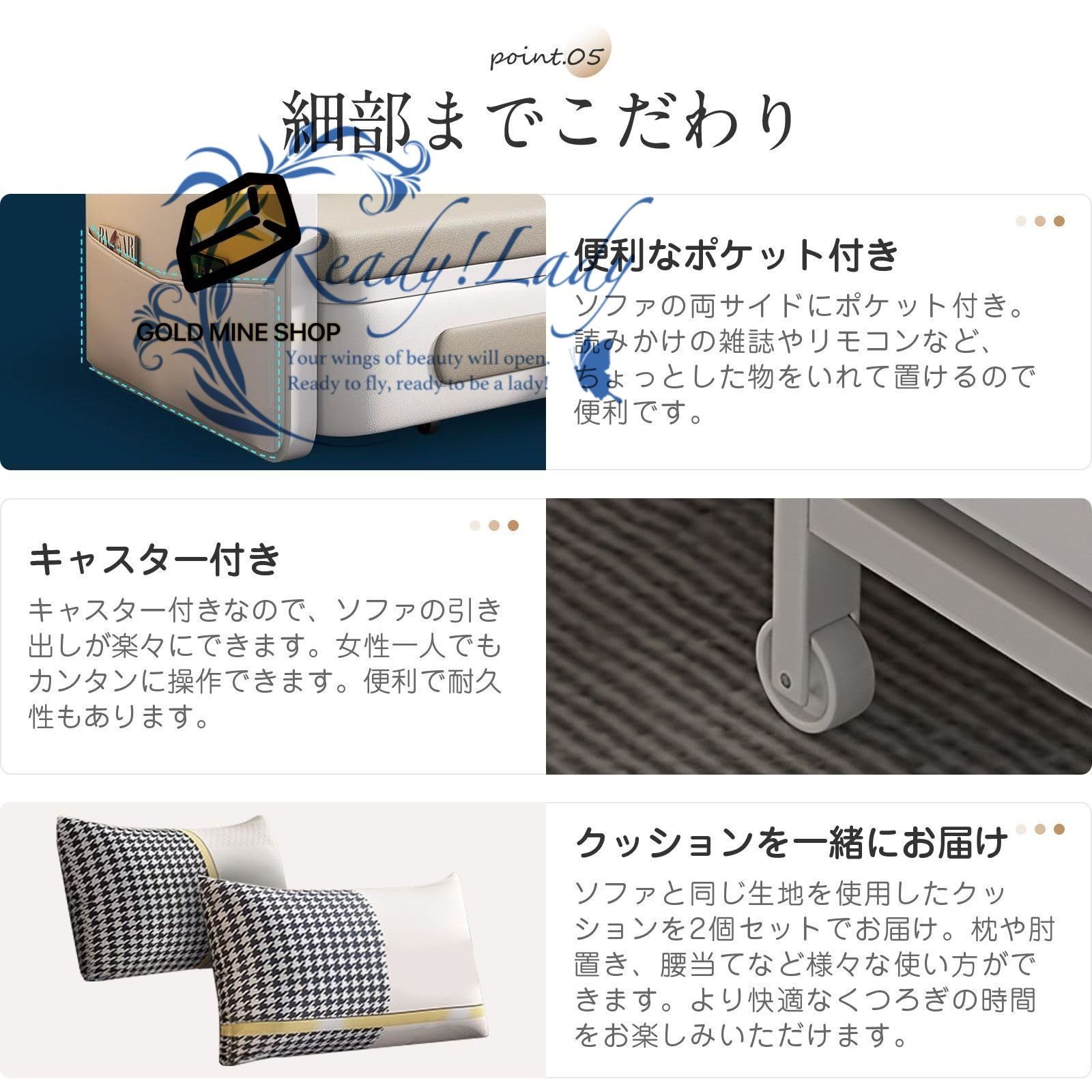 収納付き 折りたたみソファーベッド