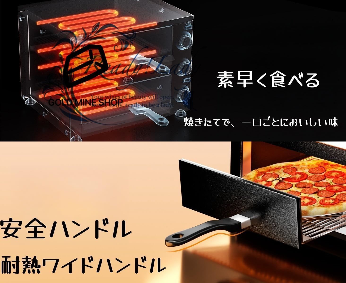 ガスピザオーブンステンレススチールピザメーカー ンポータブルピザベイカーパーティーアウトドアクッキング ガスオーブン 二重層