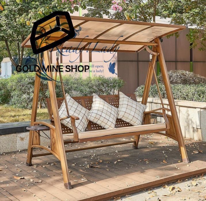 ガーデン ブランコ 屋外 二人乗り おしゃれ シェード付き ぶらんこ 日よけ 公園 庭遊び スイング ガーデンベンチ 屋根付き 家庭用 ガーデンファニチャー 子供 ガーデンチェア ソファ ロッキングチェア ストライプ スウィング 3 Seat