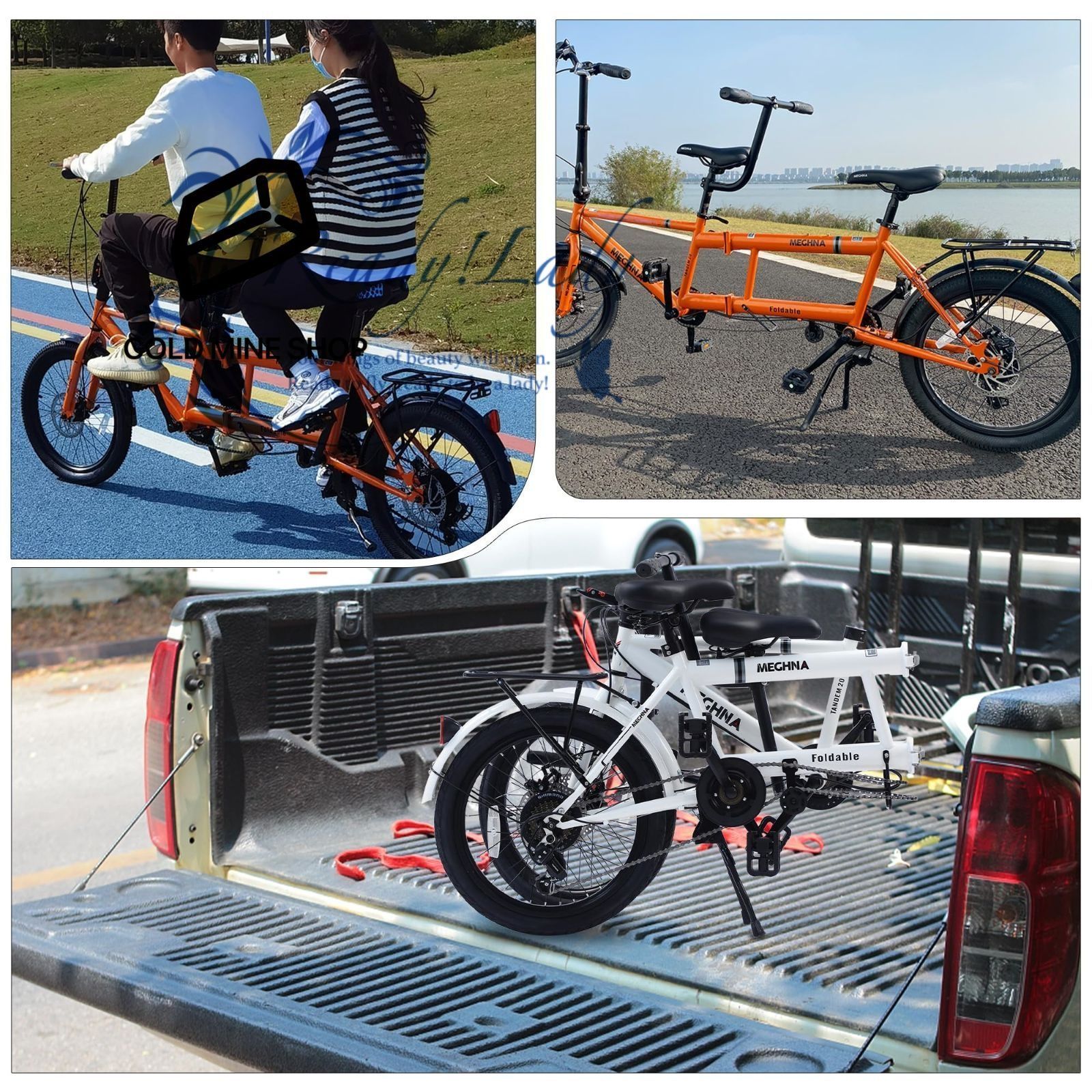 折りたたみ式タンデムバイク