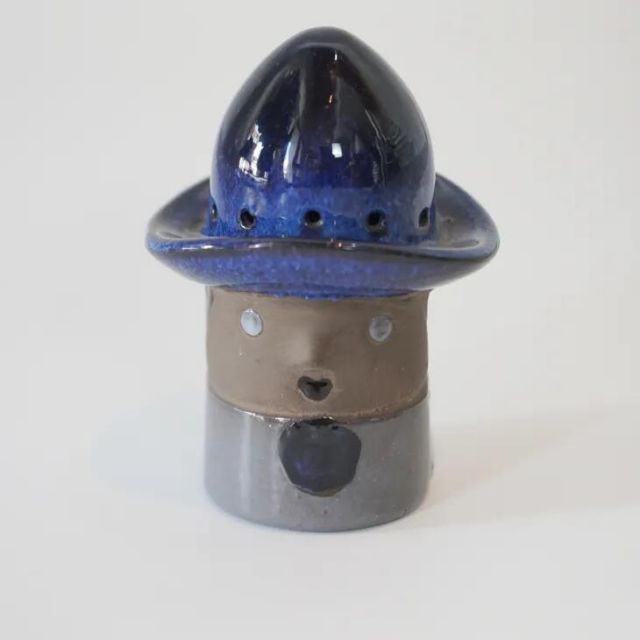 Vintage Blue Hat Man Figurine 青い帽子男 北欧ヴィンテージ スウェーデン 陶器 彫刻 置物 ミッドセンチュリー