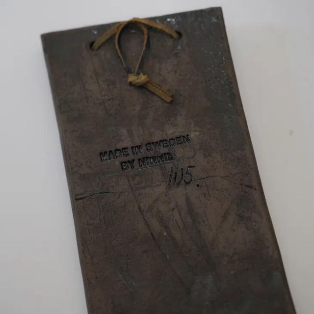 Flowers 青い花の陶板