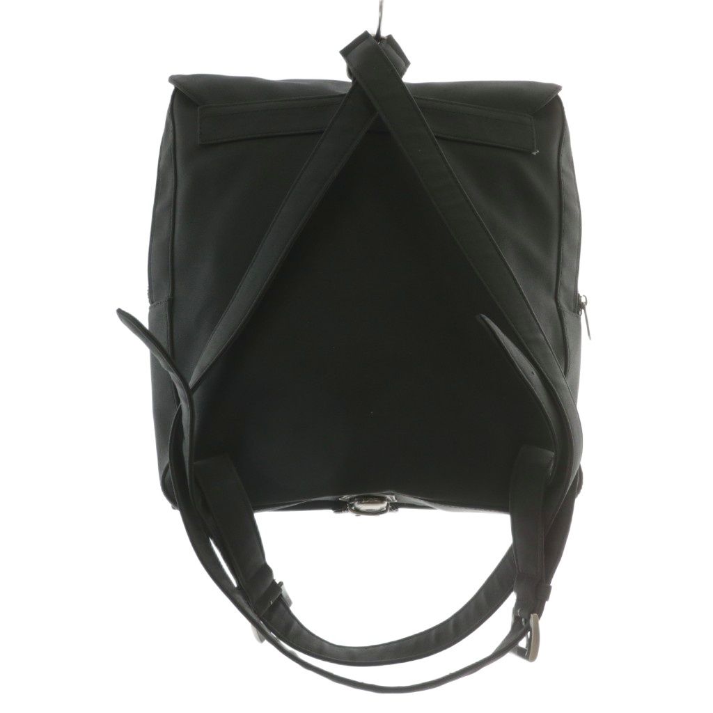 ジャンポールゴルチエ Jean Paul GAULTIER リュックサック バックパック デイパッグ ナイロン 世界地図 ワールドマップ ロゴプレート 黒 ブラック XZ GY18