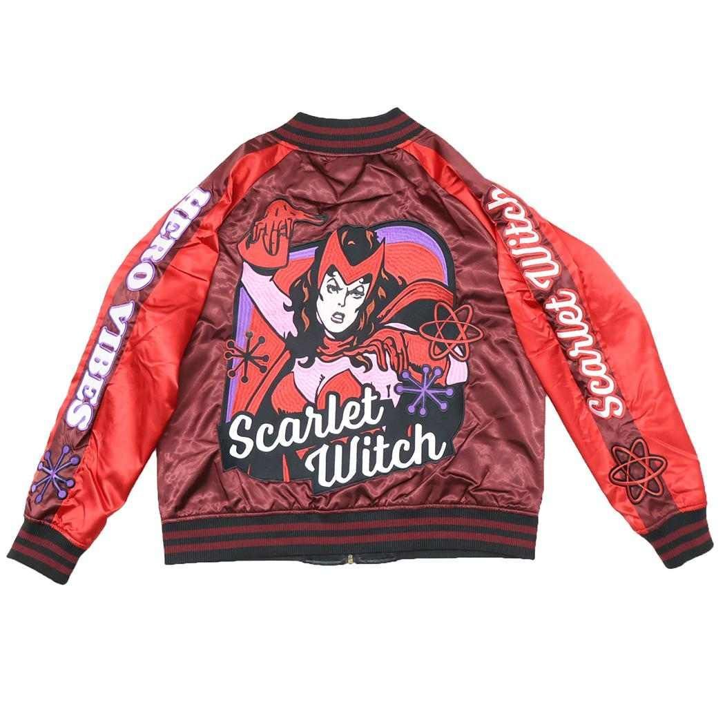 スカーレットウィッチ アウター スカジャン L ヒーローバイブス MARVEL 丸眞 メンズ レディース ユニセックス オーバーサイズ キャラジャン キャラクター グッズ