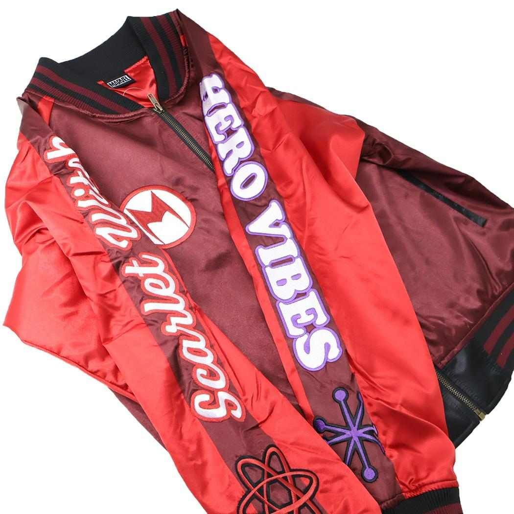 スカーレットウィッチ アウター スカジャン L ヒーローバイブス MARVEL 丸眞 メンズ レディース ユニセックス オーバーサイズ キャラジャン キャラクター グッズ GULLKHAN_COM