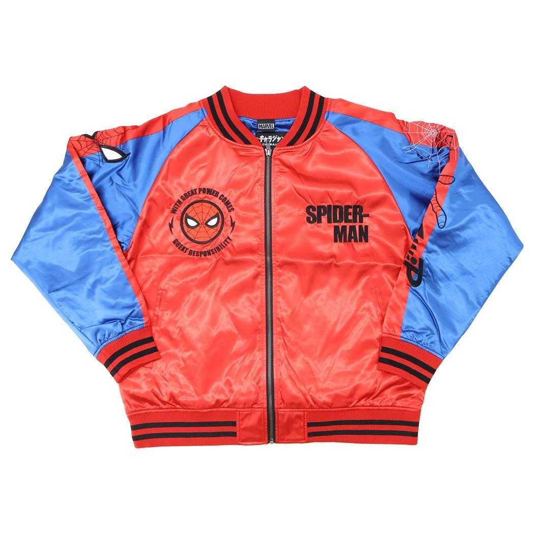 スパイダーマン アウター スカジャン 3L プロテクターニューヨーク MARVEL 丸眞 メンズ レディース ユニセックス オーバーサイズ キャラジャン キャラクター グッズ