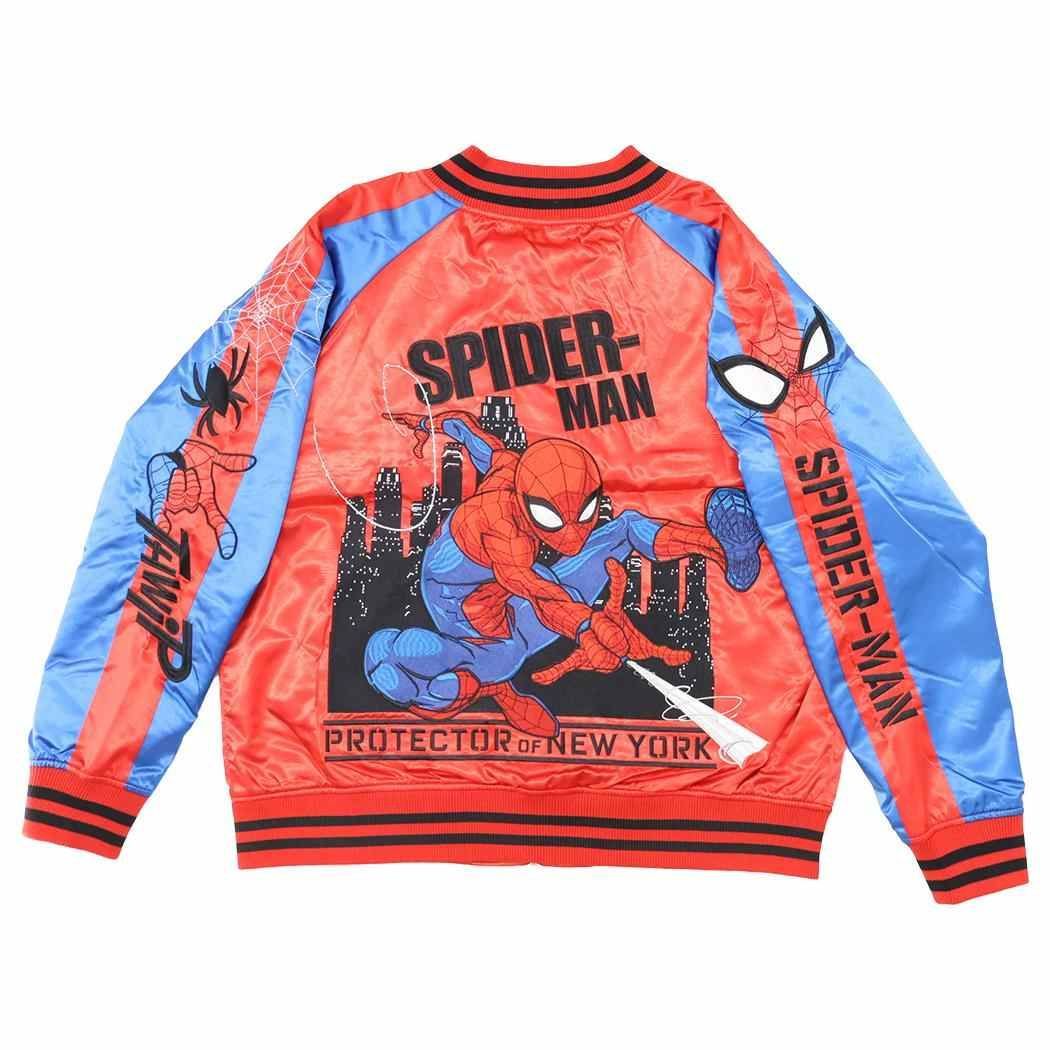 スパイダーマン アウター スカジャン 3L プロテクターニューヨーク MARVEL 丸眞 メンズ レディース ユニセックス オーバーサイズ キャラジャン キャラクター グッズ
