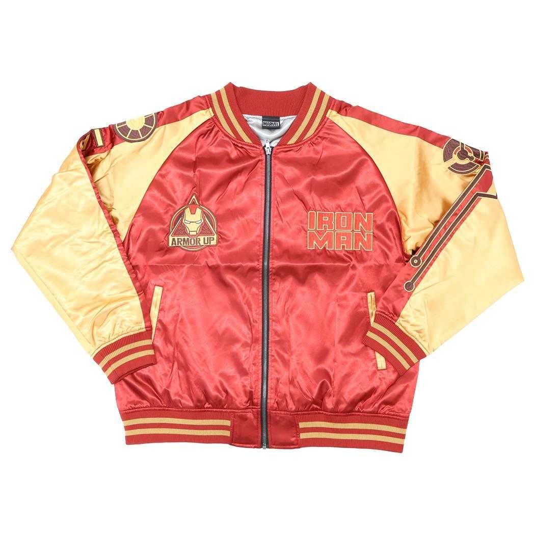 アイアンマン アウター スカジャン 3L アーマーアップ MARVEL 丸眞 メンズ レディース ユニセックス オーバーサイズ キャラジャン キャラクター グッズ