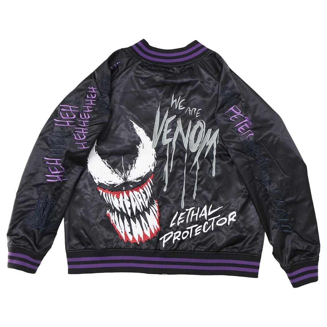 ヴェノム アウター スカジャン 3L ダークストロング MARVEL 丸眞 メンズ レディース ユニセックス オーバーサイズ キャラジャン キャラクター グッズ