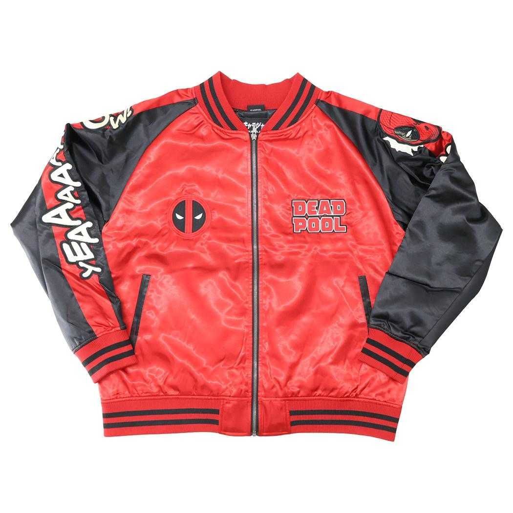 デッドプール アウター スカジャン 3L スプラッシュ MARVEL 丸眞 メンズ レディース ユニセックス オーバーサイズ キャラジャン キャラクター グッズ