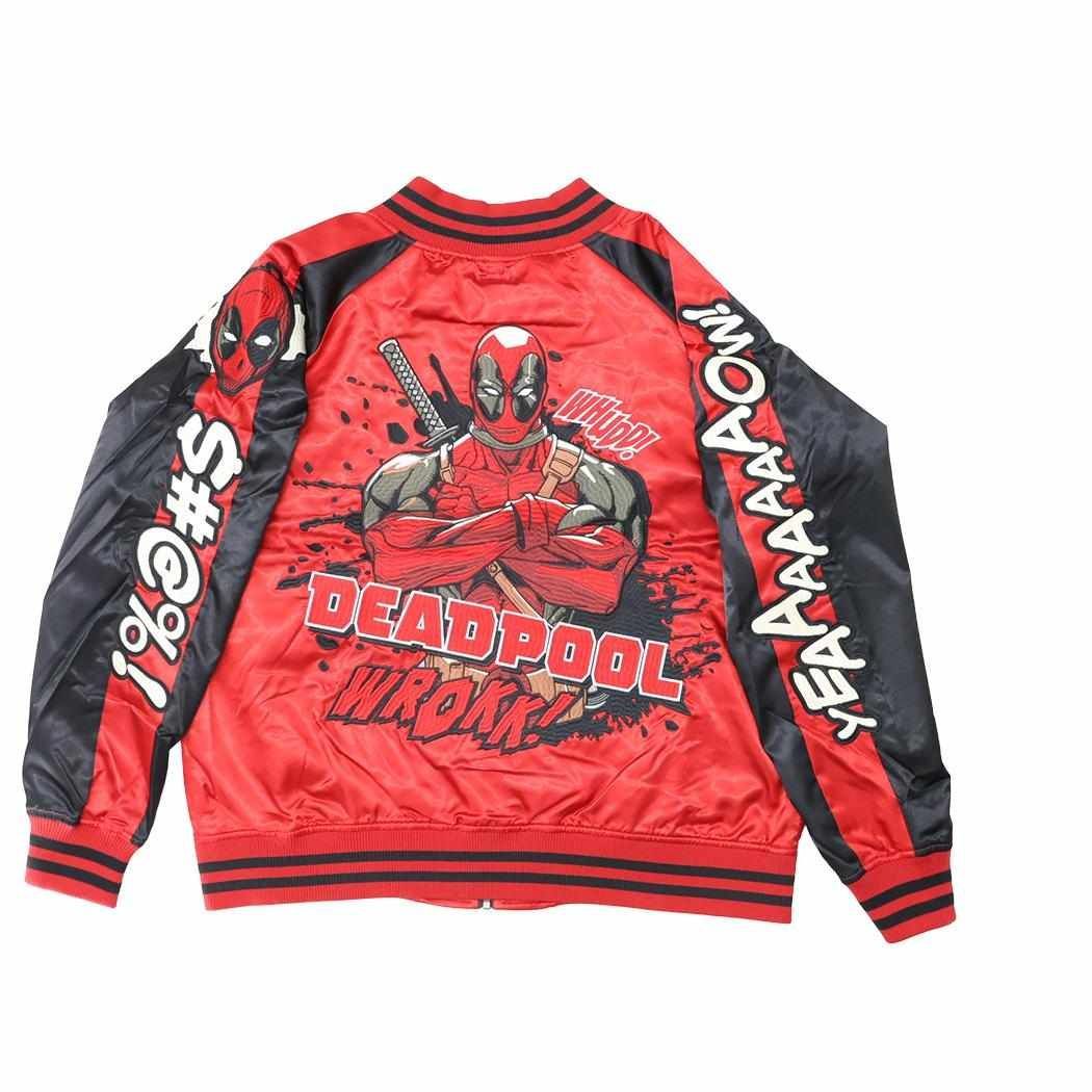 デッドプール アウター スカジャン 3L スプラッシュ MARVEL 丸眞 メンズ レディース ユニセックス オーバーサイズ キャラジャン キャラクター グッズ