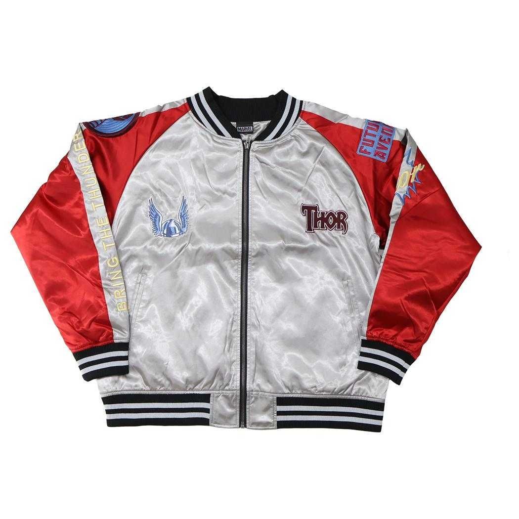 マイティソー アウター スカジャン 3L サンダーグレー MARVEL 丸眞 メンズ レディース ユニセックス オーバーサイズ キャラジャン キャラクター グッズ