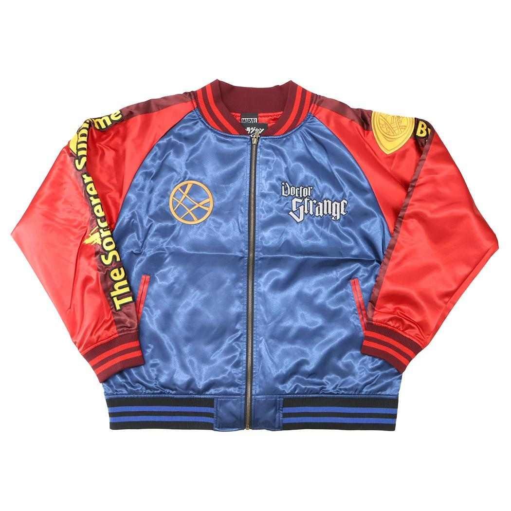 ドクターストレンジ アウター スカジャン 3L マジックワールド MARVEL 丸眞 メンズ レディース ユニセックス オーバーサイズ キャラジャン キャラクター グッズ