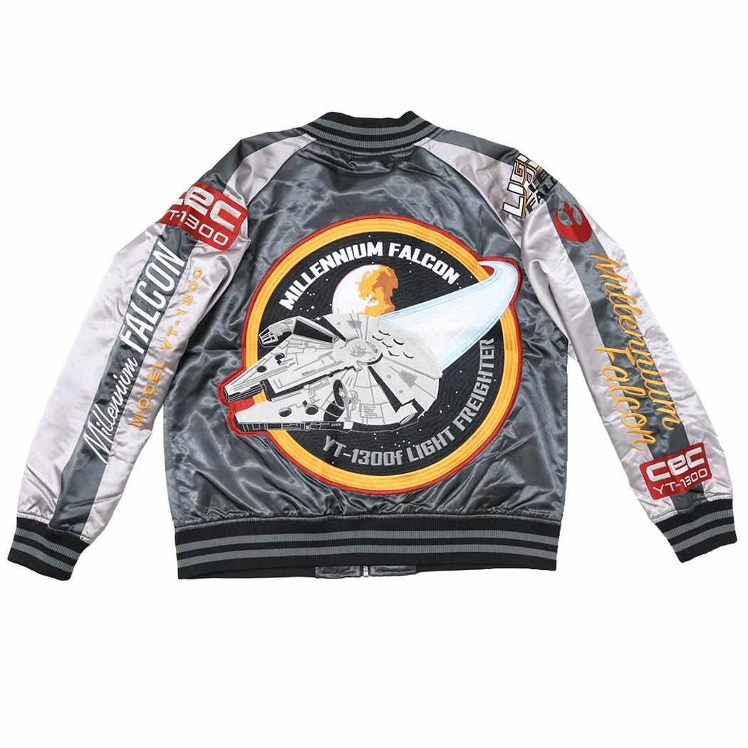 スターウォーズ アウター スカジャン L ミレニアム ファルコン STAR WARS 丸眞 メンズ レディース ユニセックス オーバーサイズ キャラジャン キャラクター グッズ