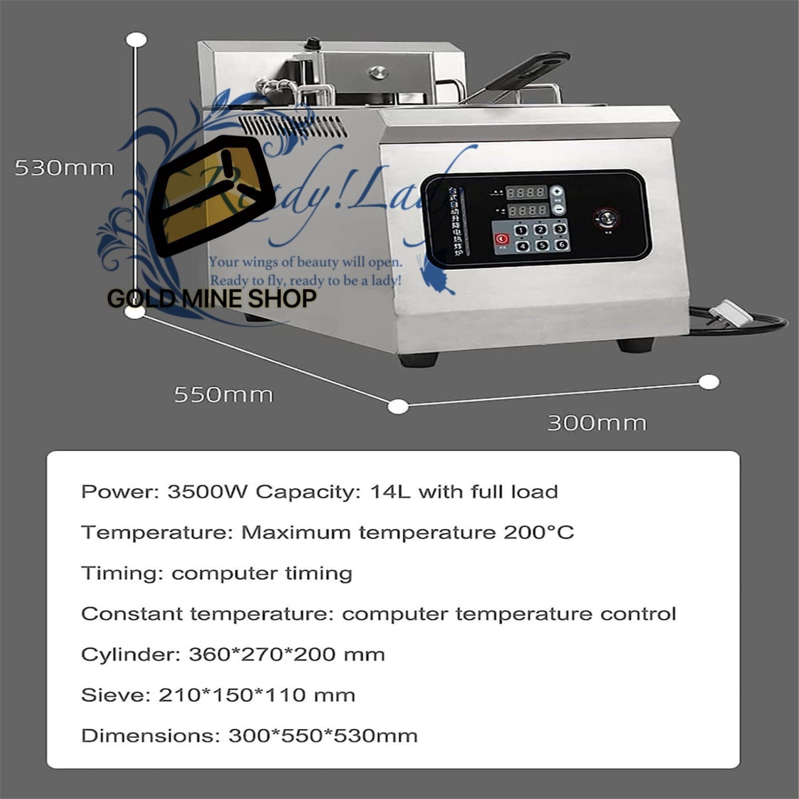 電気ディープフライヤー