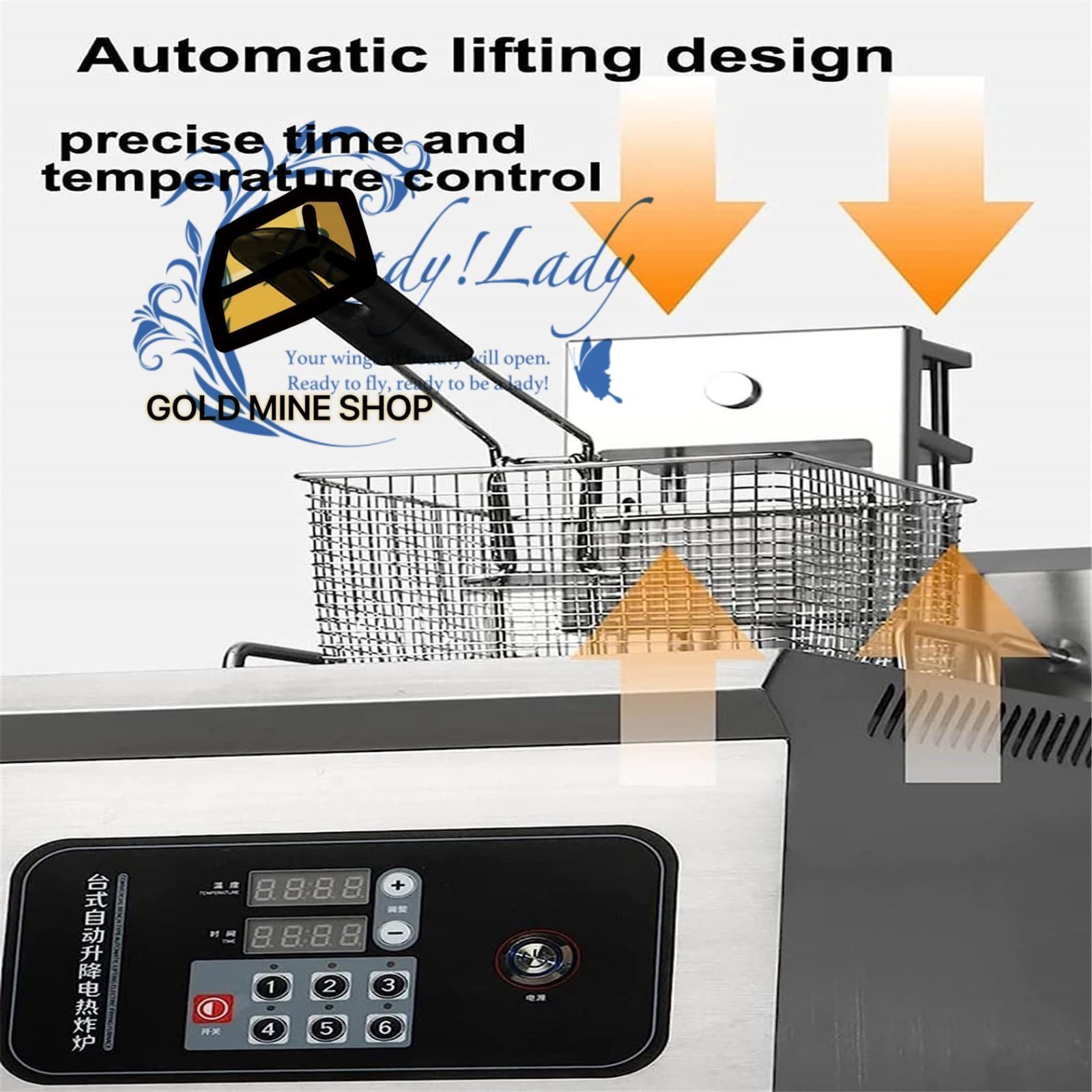  電気ディープフライヤー 3500 wステンレススチール製業務用フレンチディープファットフライヤー 温度制御バスケット付き キッチン その他 キッチン 食器