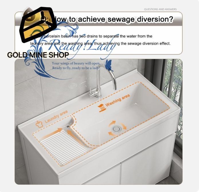 ロッカー付 洗面化粧台