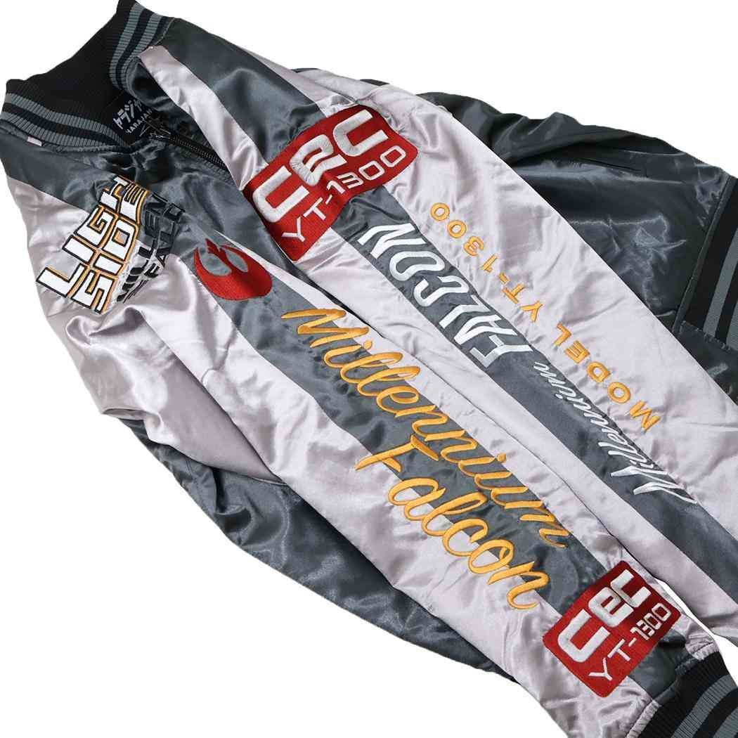 スターウォーズ アウター スカジャン 3L ミレニアム ファルコン STAR WARS 丸眞 メンズ レディース ユニセックス オーバーサイズ キャラジャン キャラクター グッズ GULLKHAN_COM