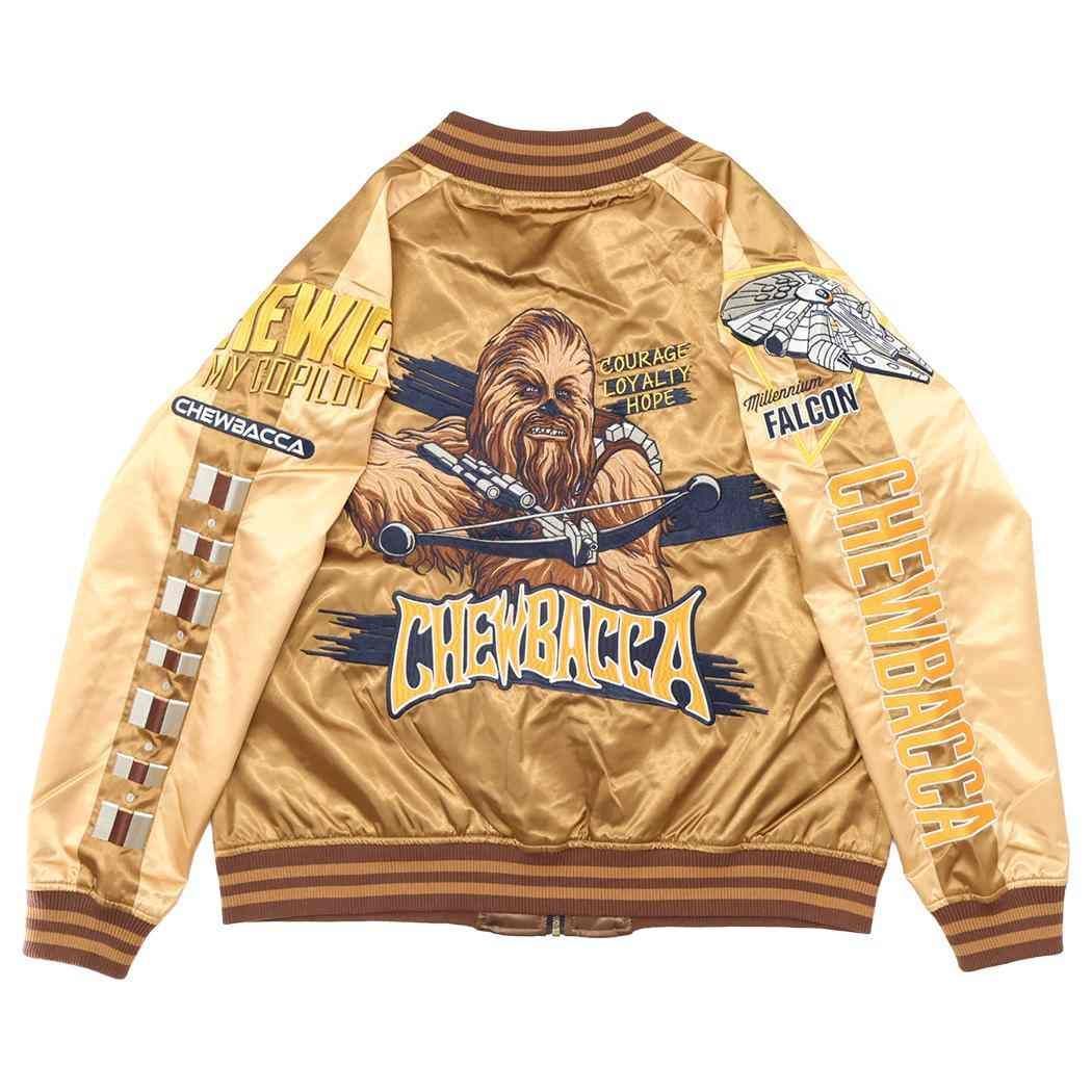 スターウォーズ アウター スカジャン 3L ブラウンアグレッシブ STAR WARS 丸眞 メンズ レディース ユニセックス オーバーサイズ キャラジャン キャラクター グッズ