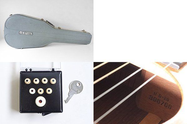 着用1回 MARTIN マーティン HD-28 1977年製 アコースティックギター 純正ブルーケース付 ヴィンテージ マーチン 着払い発送 直渡し可